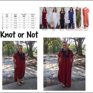 Trendy vneck maxi dress coral xl